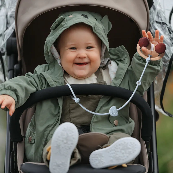 Toddler essentials: food-grade silicone toy straps (4-pack) for pacifiers & teethers; anti-lost.