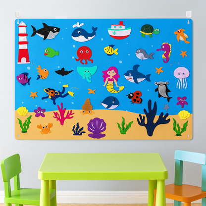 Children's Interactive Felt Board & Character Set