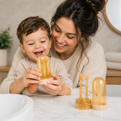 Baby's Gentle Silicone Toothbrush Set for Gums