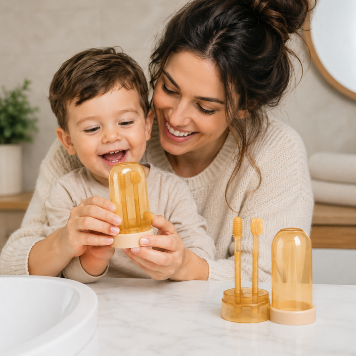 Baby's Gentle Silicone Toothbrush Set for Gums