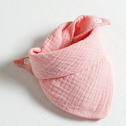 Cotton baby bibs, 5-pack, ideal for feeding and managing drool
