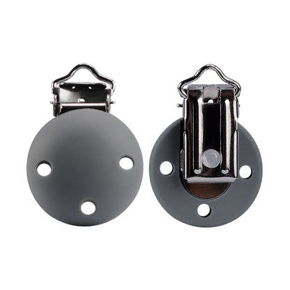 Nursing & feeding must-have: 5-pack round silicone baby pacifier clips, safe and durable.
