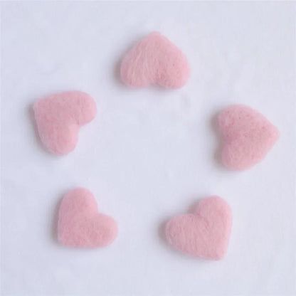 Textured wool heart photography prop, perfect for adding warmth to newborn baby pictures