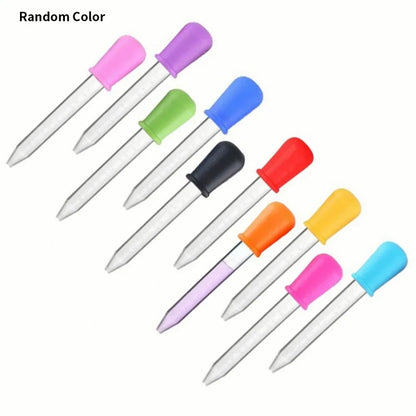 Accurate 5ml liquid dispenser, 5-piece silicone and plastic dropper for baby supplies