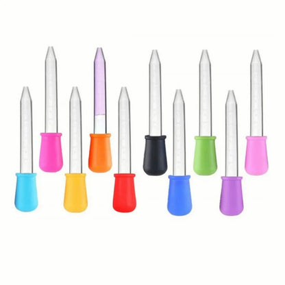 Baby medicine and feeding 5ml droppers, 5-piece silicone and plastic set