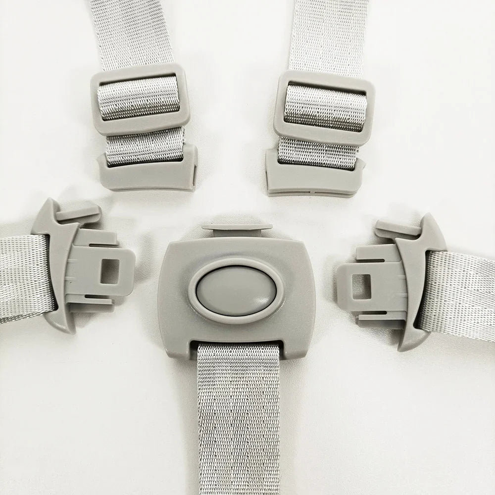 Toddler security 5-point harness, designed for strollers with soft PU pad cushions