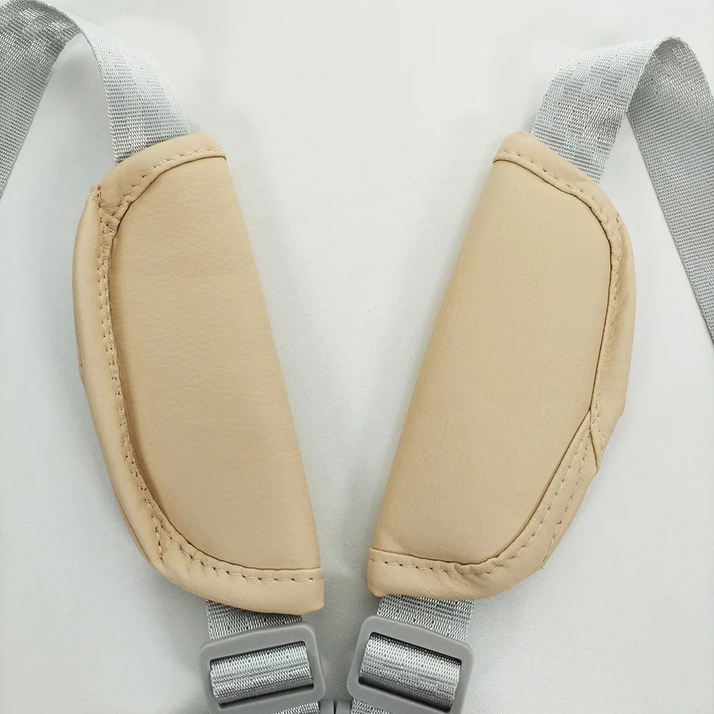 Adjustable child 5-point harness with soft PU pads, perfect for various baby transport