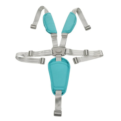 Stroller harness 5-point design with comfortable PU pads for baby's secure ride