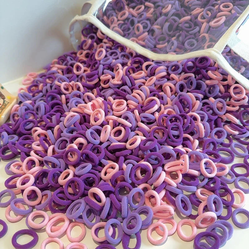 Soft, durable, colorful elastic bands, no-snag hair ties for children