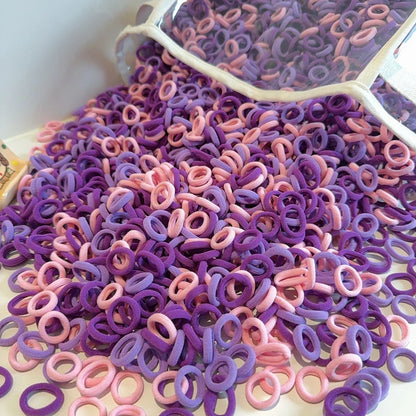 Soft, durable, colorful elastic bands, no-snag hair ties for children
