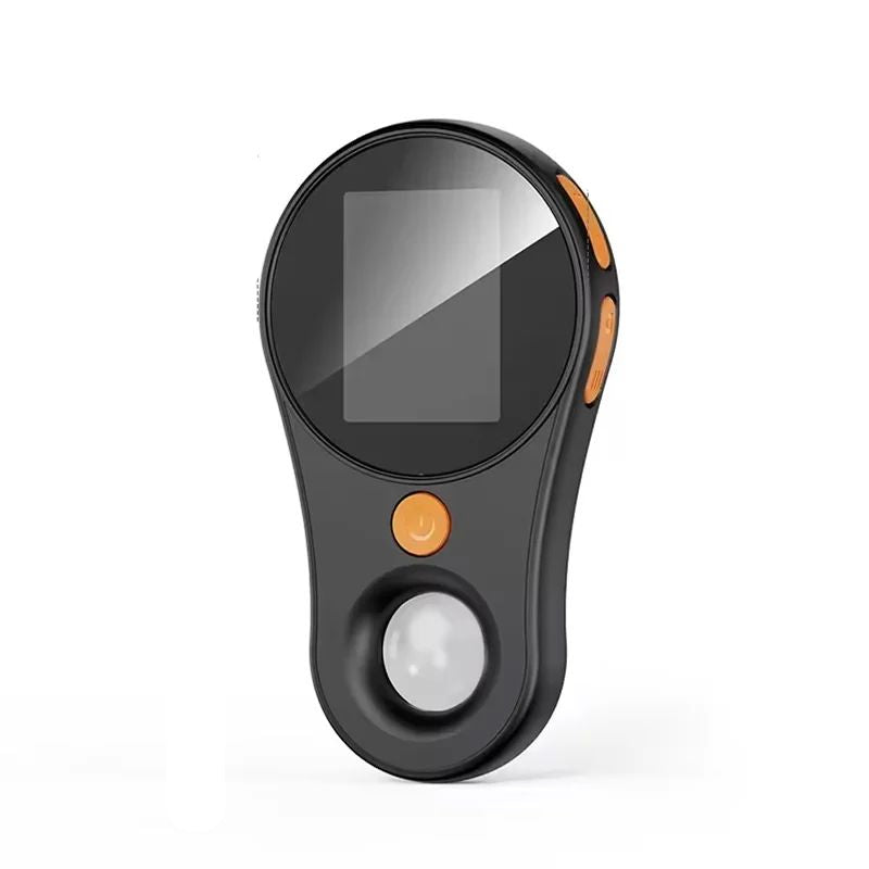Pocket-sized digital microscope with 500X zoom and bright LED illumination for clear viewing.
