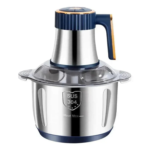 5L electric meat grinder & food processor, stainless steel, for home kitchen meal prep and baby food