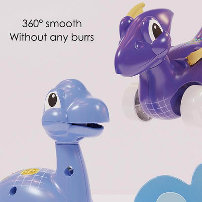Toddler-friendly dinosaur playset, durable and safe for young children's entertainment