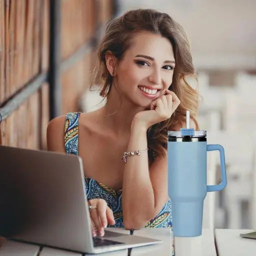 Durable 7-piece reusable straw set for tumblers & water bottles, includes cleaning brush. Perfect replacement accessory.