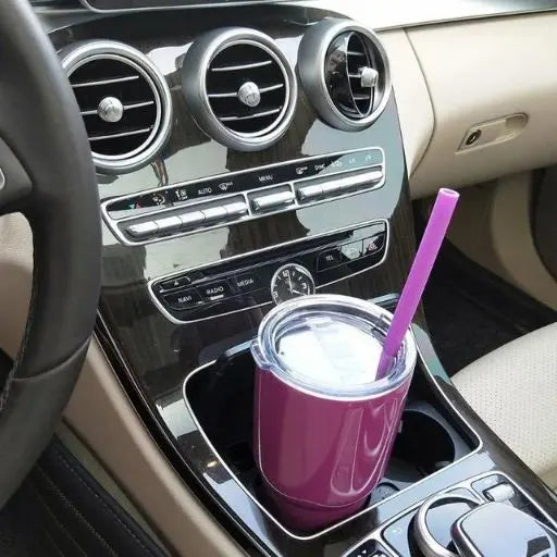 Eco-friendly reusable Tritan straws, BPA-free, for tumblers & water bottles. Durable replacement accessories with brush.
