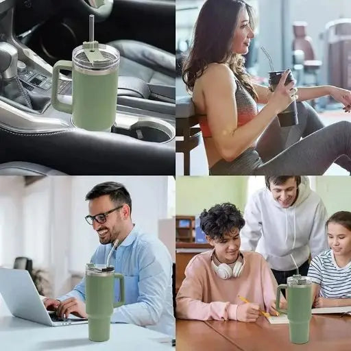Reusable Tritan straw set with cleaning brush for tumblers & water bottles. BPA-free, durable replacement drinking straws.