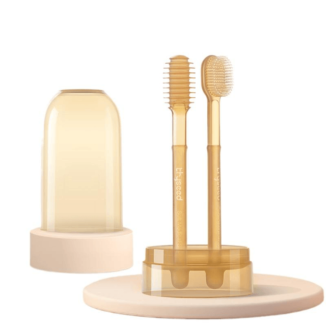 Baby's Gentle Silicone Toothbrush Set for Gums