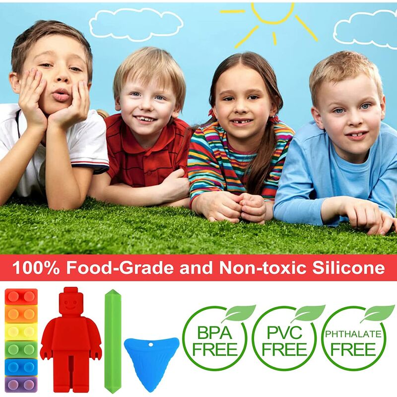 Unisex Silicone Sensory Chew Necklace for Kids