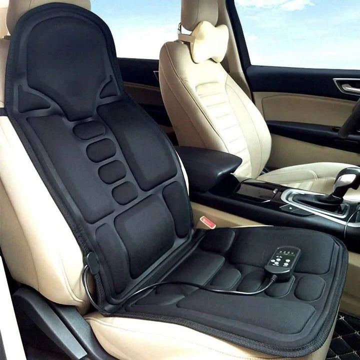 Comfortable heated massage chair pad with multiple modes for soothing back and neck muscle relaxation and personal care.