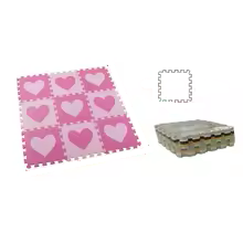 Cartoon pig piece from the 9-piece EVA Foam Play Mat set, bright and durable for kids room