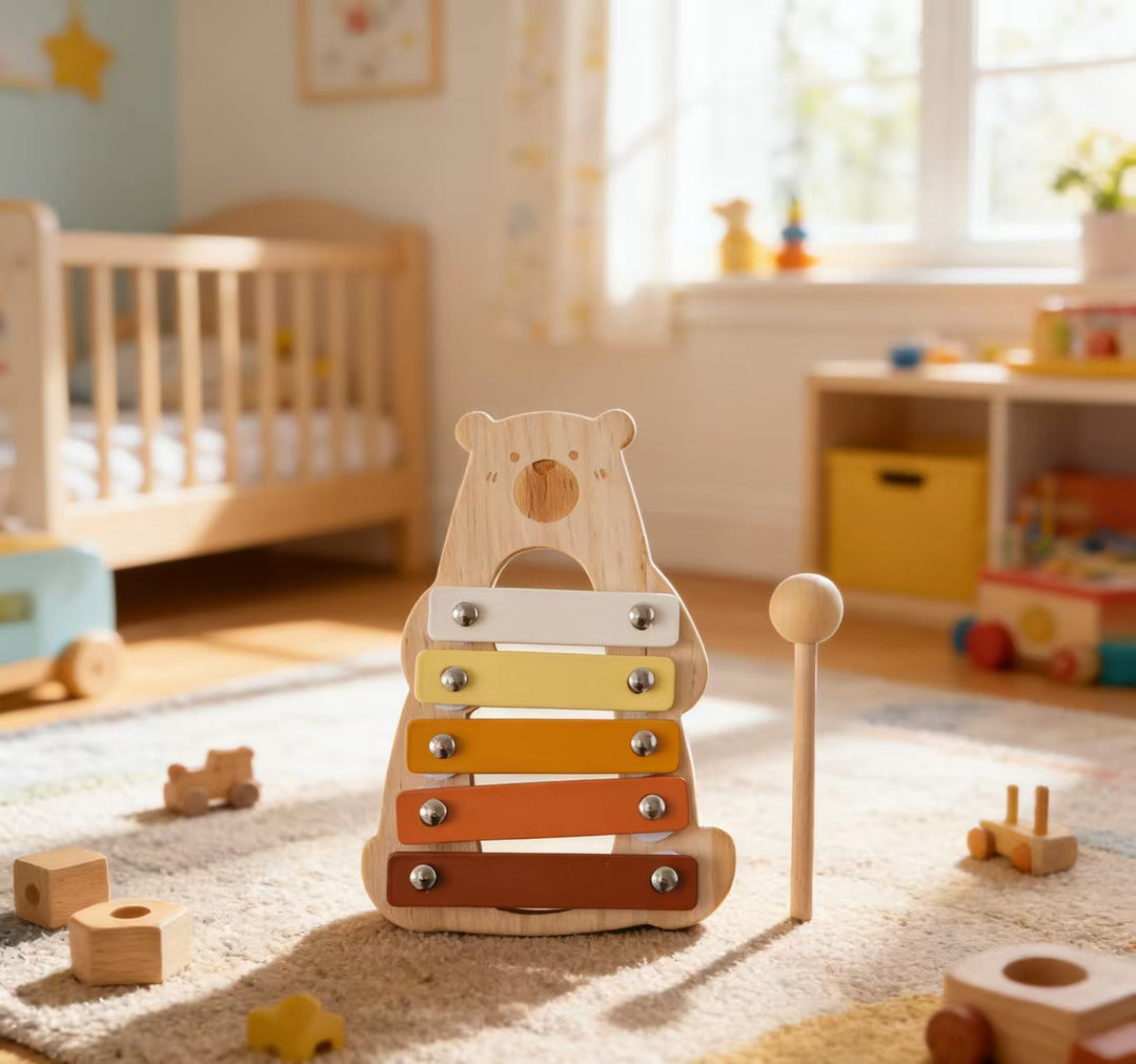Baby Wooden Musical Sensory Learning Toy Set