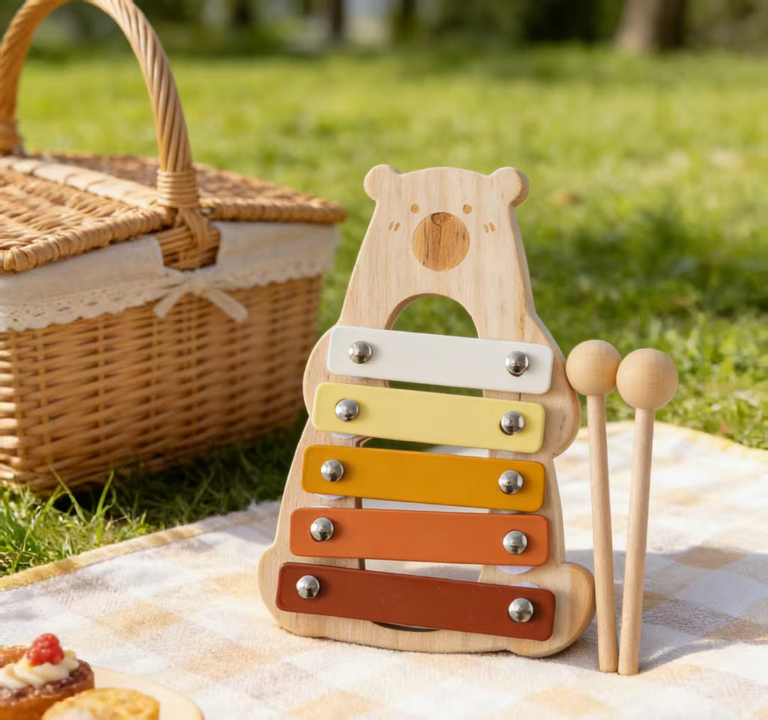 Baby Wooden Musical Sensory Learning Toy Set