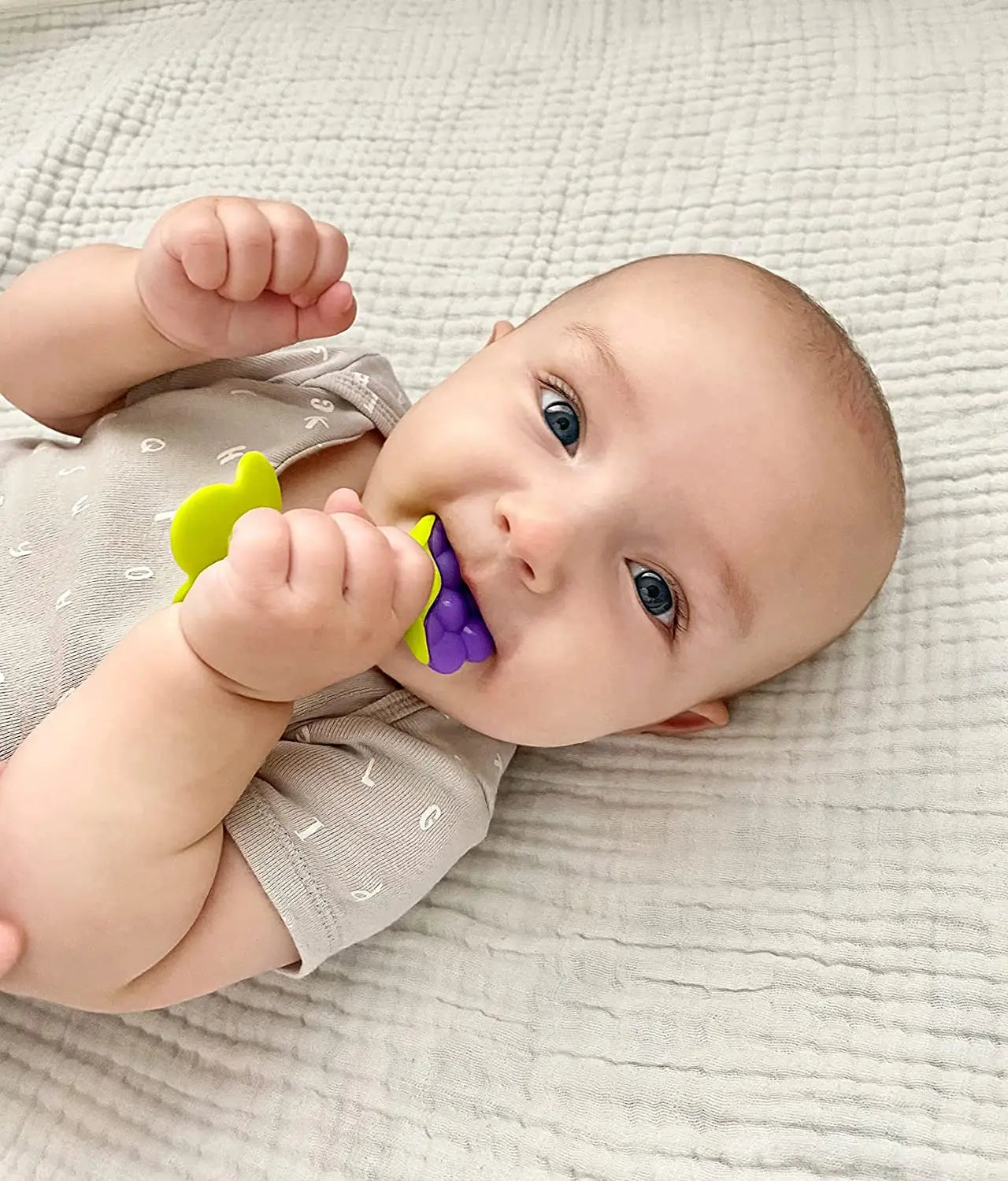 Assorted colors of BPA-free silicone training toothbrushes for babies, enhancing oral care.