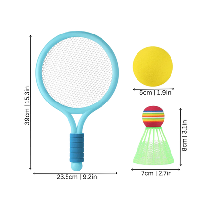 Children's sports racket set for outdoor play, promoting coordination & active fun
