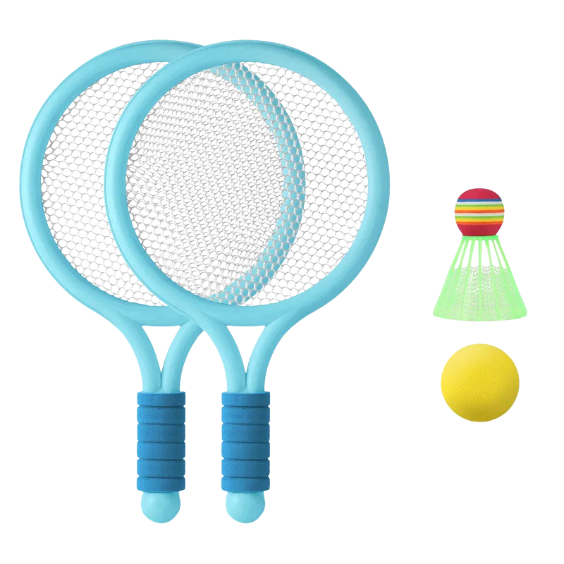 Kids badminton racket and shuttlecock toy set for engaging outdoor games and active children