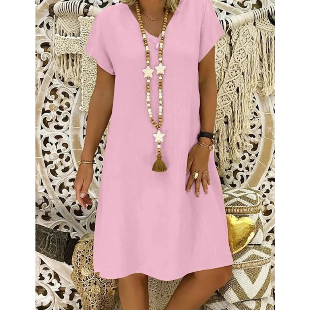 Everyday women's summer dress, plus size with a relaxed fit for ultimate comfort in warm weather.