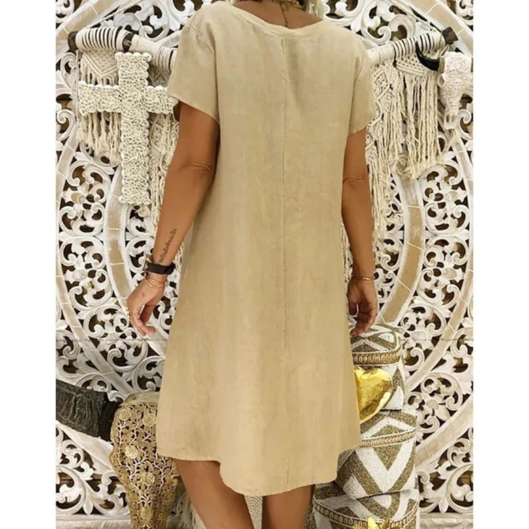 Adelaide women's casual summer dress, plus size for comfort and relaxed everyday warm weather style.
