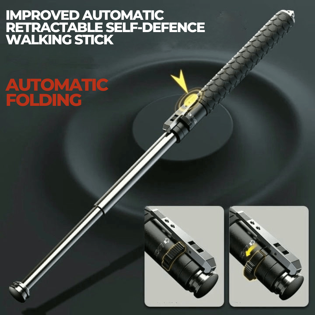 Ultra-lightweight adjustable alloy steel trekking pole, easy to carry for long hiking adventures.