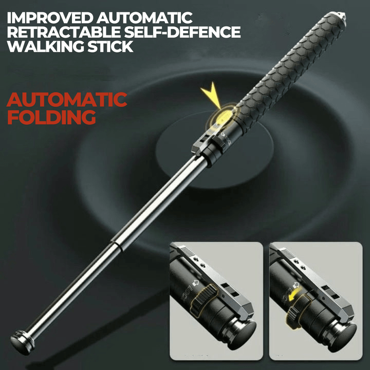 Ultra-lightweight adjustable alloy steel trekking pole, easy to carry for long hiking adventures.