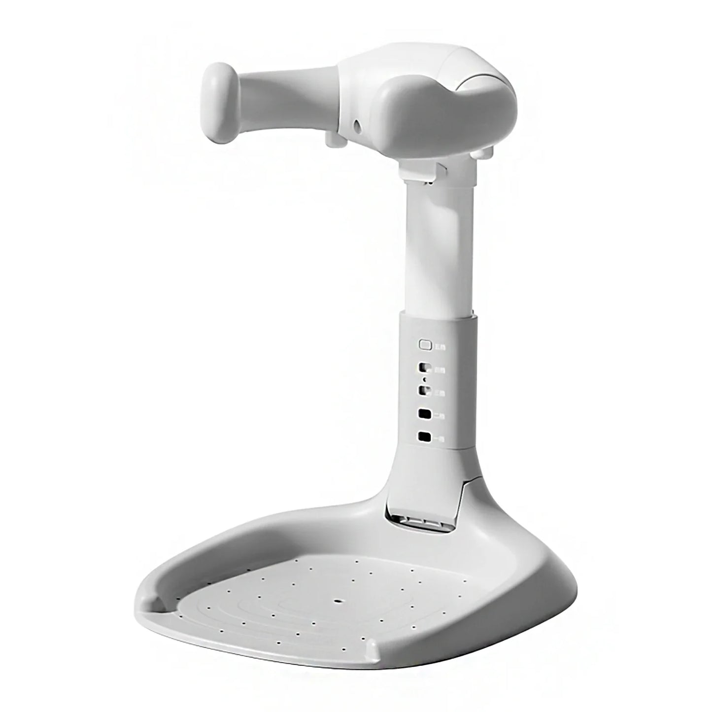 Adjustable baby bath stand, non-slip, supporting an infant for safe shower time, nursery essential.