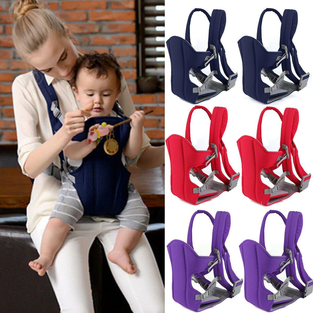 Adjustable baby carrier backpack, handsfree travel gear for comfortable parenting, front view