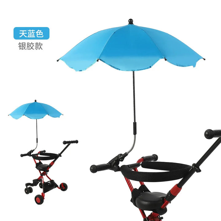 Baby outdoor sun protection: adjustable pram umbrella delivering reliable UV blocking