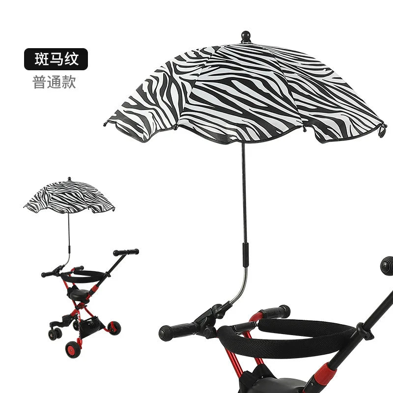 Stroller accessory: adjustable UV sunshade umbrella, designed for infant safety and comfort