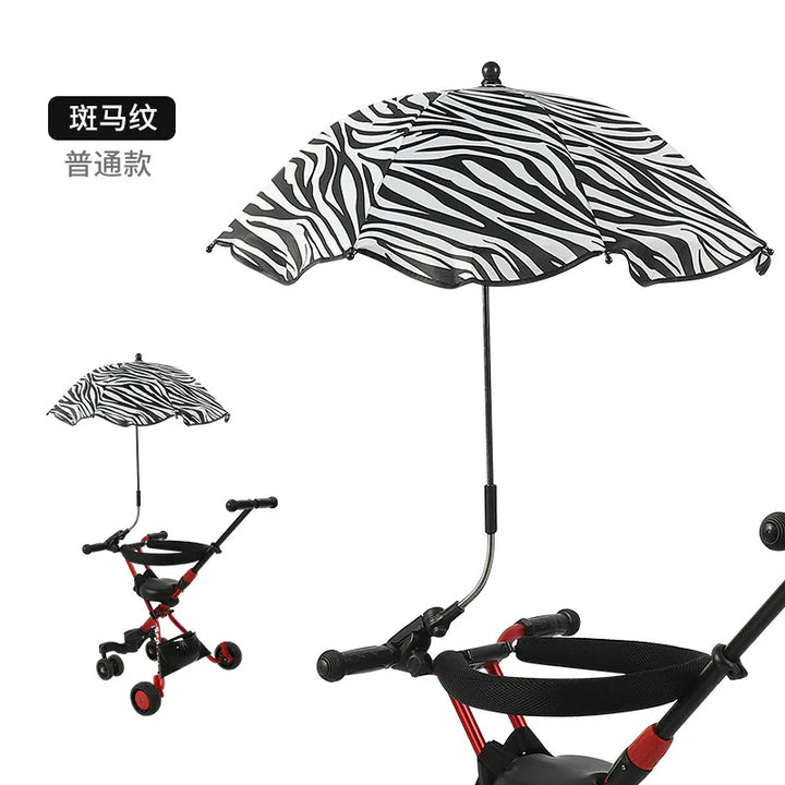 Stroller accessory: adjustable UV sunshade umbrella, designed for infant safety and comfort