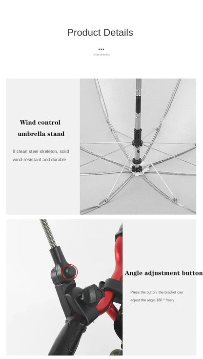 Baby comfort adjustable UV sunshade for stroller, making outdoor trips enjoyable and safe