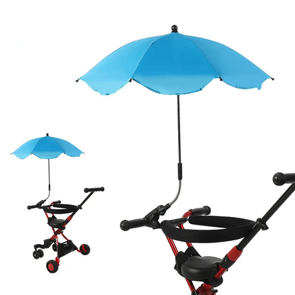Infant safety gear: adjustable UV sun umbrella for prams, focused on sun protection for babies