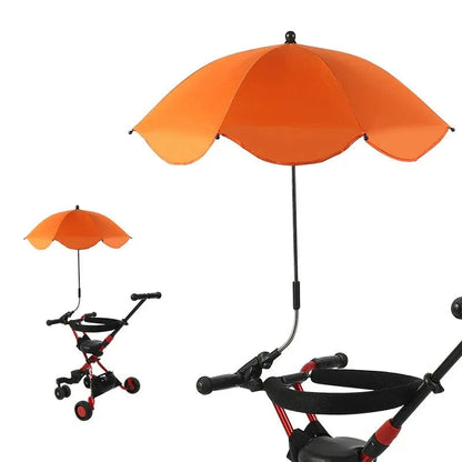 Infant sunshade umbrella for prams, featuring adjustable design for optimal UV protection