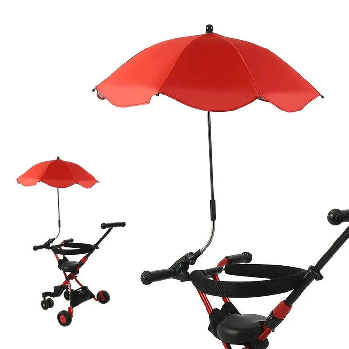 Outdoor baby gear: adjustable stroller sunshade umbrella, perfect for sunny walks with baby