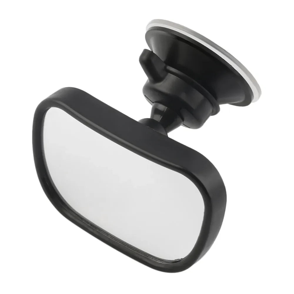 Rear facing car mirror for baby monitoring, shatterproof design, fits most vehicle headrests