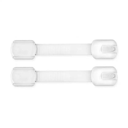 Child safety locks with strong adhesive, securing oven and refrigerator doors