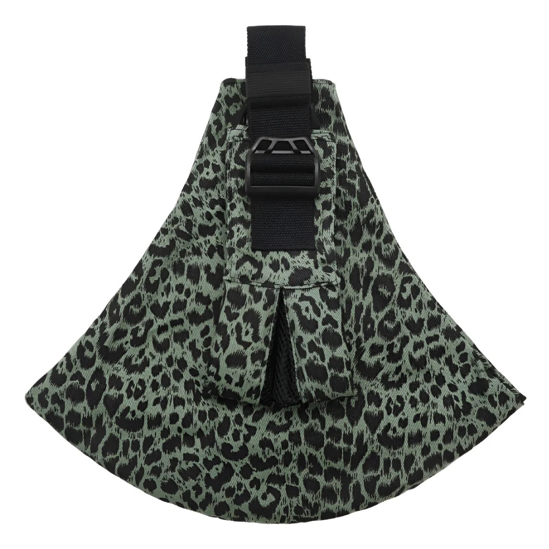 Lightweight and portable baby carrier sling, ideal for travel and outdoor activities.