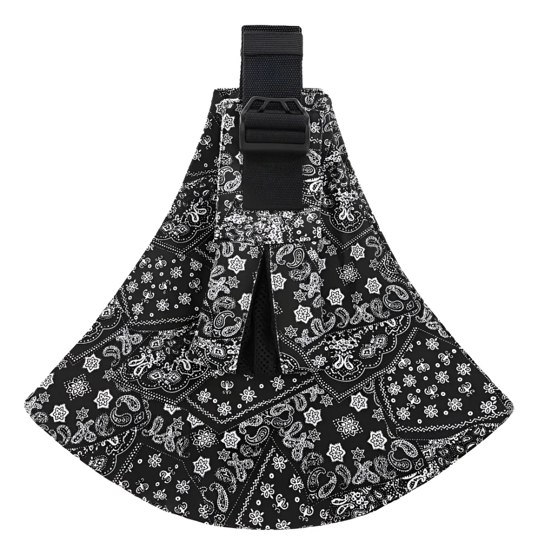 Hands-free ergonomic baby carrier sling, perfect for busy parents juggling tasks.