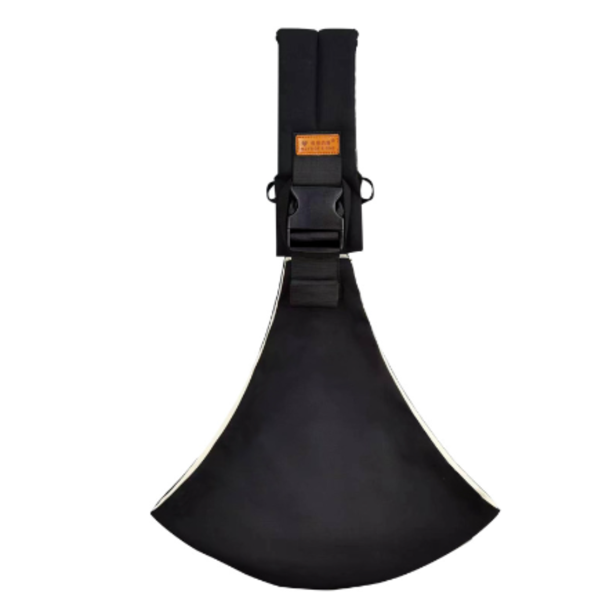 Ergonomic toddler sling showcasing padded hip seat for even weight distribution.