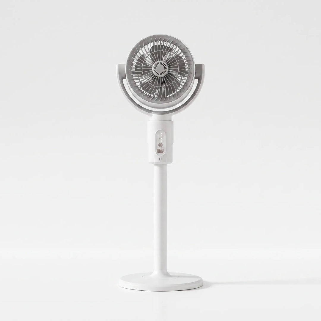 Versatile adjustable desk & floor pedestal fan with remote control & USB power for personalized cooling.