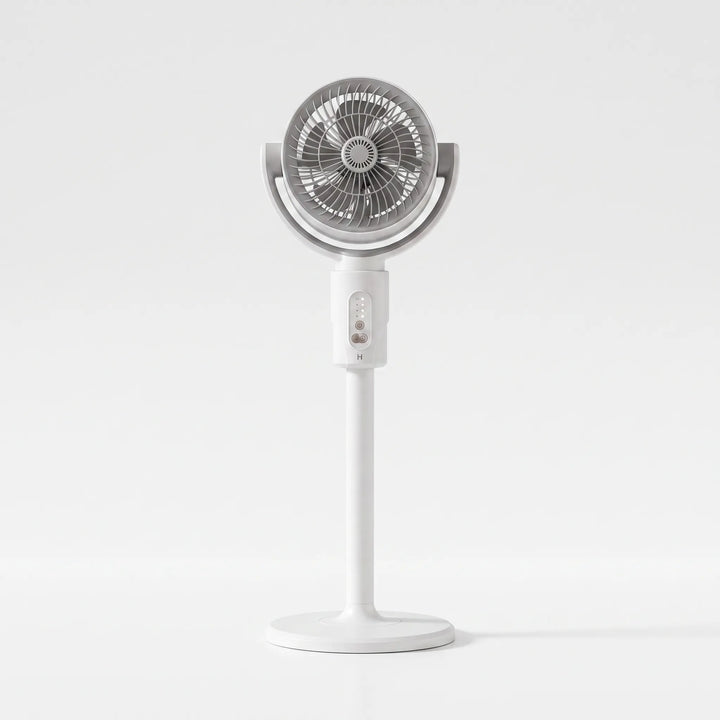 Versatile adjustable desk & floor pedestal fan with remote control & USB power for personalized cooling.