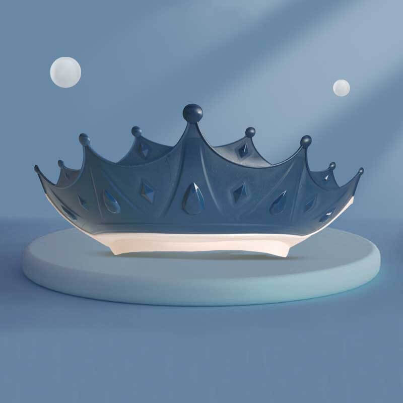Waterproof infant shower cap, perfect for keeping soap and water out of eyes and ears.
